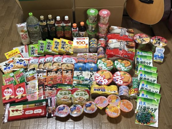 東京都からの食糧。